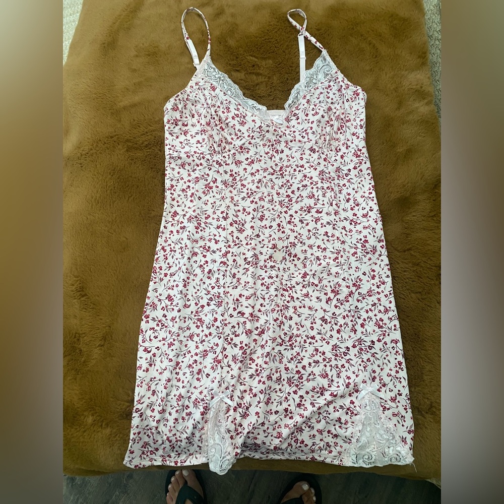 Floral Lace Trim Nightgown - Pink XL women’s. NWOT